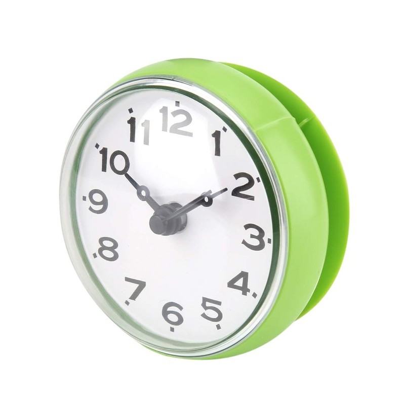 Honiwu Bathroom Shower Clock, Mini Bathroom Clock Waterproof, Alarm Clock