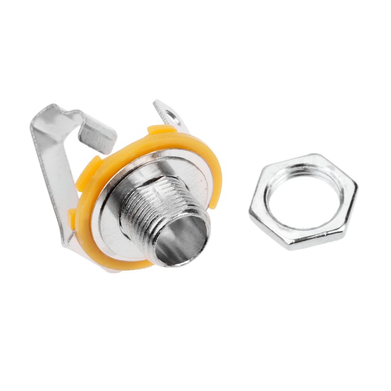 2Pcs Stereo Input Jack Plug Socket Output 1/4" 6.35mm Socket