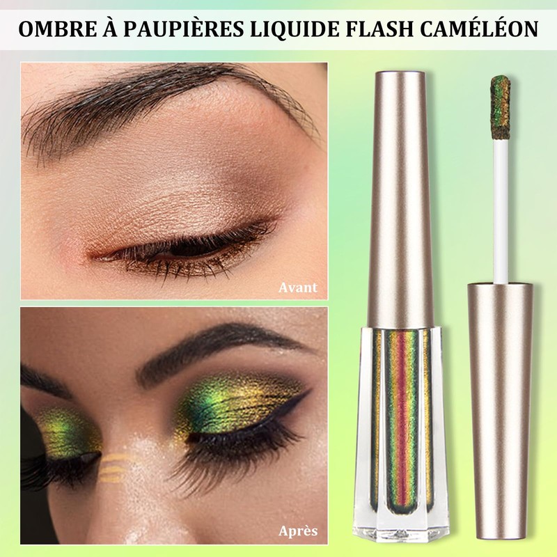 Eyeshadow Chameleon Liquid Glitter Long Lasting Metallic Glitter Multicolor Shiny