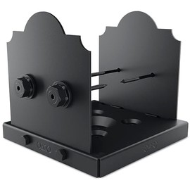 Ozco Laredo Sunset Lite 8x8 Post Base Kit, Includes Decorative Plates, Hex Cap Nuts, OWT Timber Screws, Galvanized Steel for Pergolas | 56624