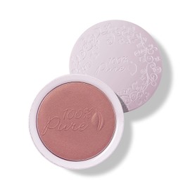 100% PURE Powder Blush (Fruit Pigmented), Berry, Soft Shimmery Finish, Nourishes Skin w/Rosehip Oil, Cocoa Butter, Natural Makeup (Vibrant Pink Berry) - 1.81 oz