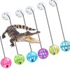 6 Pack Bearded Dragon Toy Bell Balls, Reptile Lizard Toy