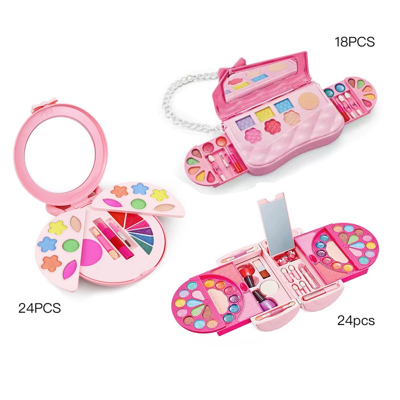 Little Girls Cosmetics Toy High Simulation Safe Kids Makeup Set
