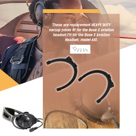 HQPARRTS Headset Earcup Parts Yokes Bails Stirrups and Screws Compatible with Bose X Aviation Headset A10（A10 KIT- Both Sides）