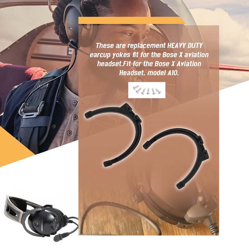 HQPARRTS Headset Earcup Parts Yokes Bails Stirrups and Screws Compatible