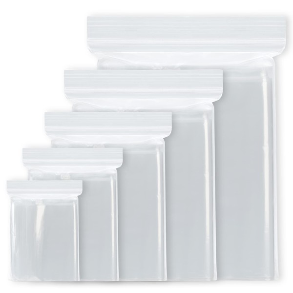 Small plastic Grip Seal Bags,100PCS Resealable Clear Thickening Sealable Seal