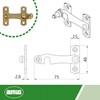 Amig - Golden Roller Blind for Shutters with Inverted Coupling