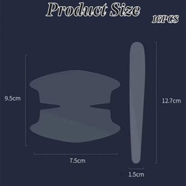 16pcs Car Door Handle Protectors Universal Transparent Car Door Handle Protector Sticker for Recessed Grips Film Clear Anti-Scratch Auto Hand Grip Paint Protection Stickers for Car Protection