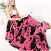 Hot Pink Throw Blanket Twin Size Decorative Soft Fleece Bed