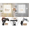 KAMANINA Black Curtain Rods for Windows 72 to 144 Inch,