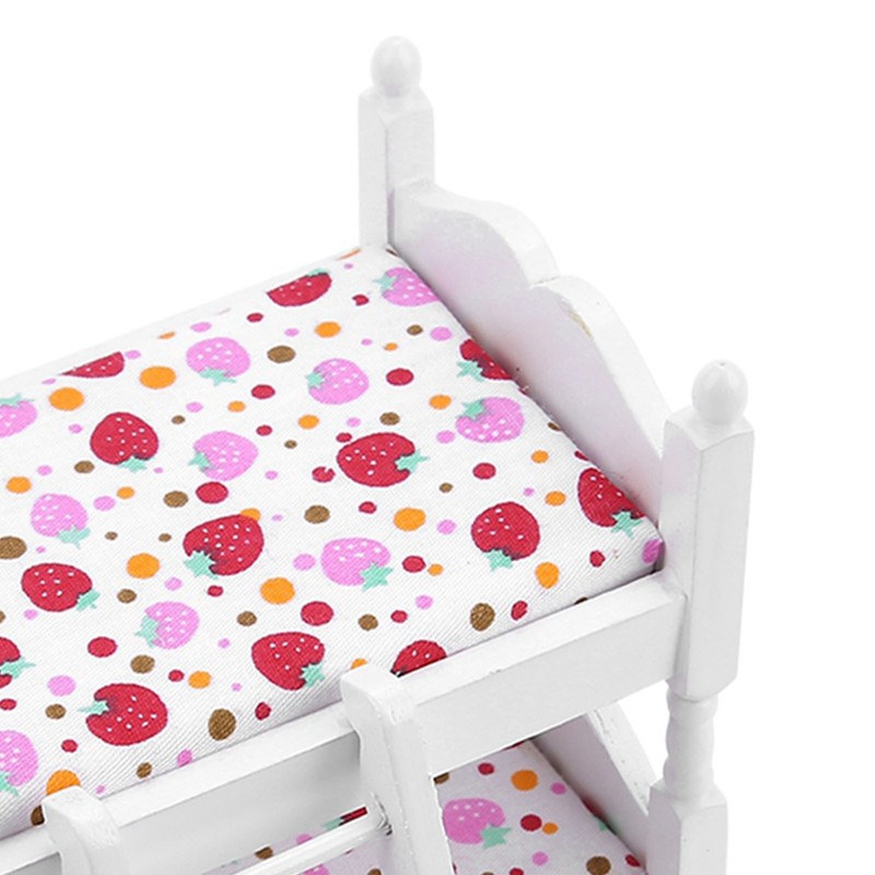 1:12 Doll House Mini Furniture Children Bedroom Model Bunk Bed