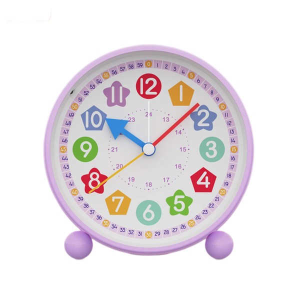 HOTIYOK Telling Time Teaching Clock Nursery Kids Learning Alarm Clock