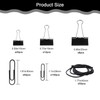 Paper Clips Binder Clips, 240pcs Black Office Clips Set -