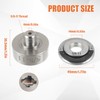 JAMHER 5/8''-11 Thread Adapter with 2Pcs 5/8''-11 Flange Lock Nut