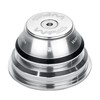 WFS HY875 1-1/8"-1-1/2" Semi-Integrated Threadless Headset 15.4mm Top Cone, Silver,
