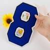 1 Pcs 8.0" Royal Blue Chenille Number Patches, Iron On