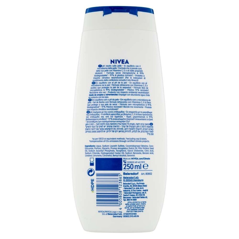 Nivea women's shower gel, cream soft, 250 ml, pack of