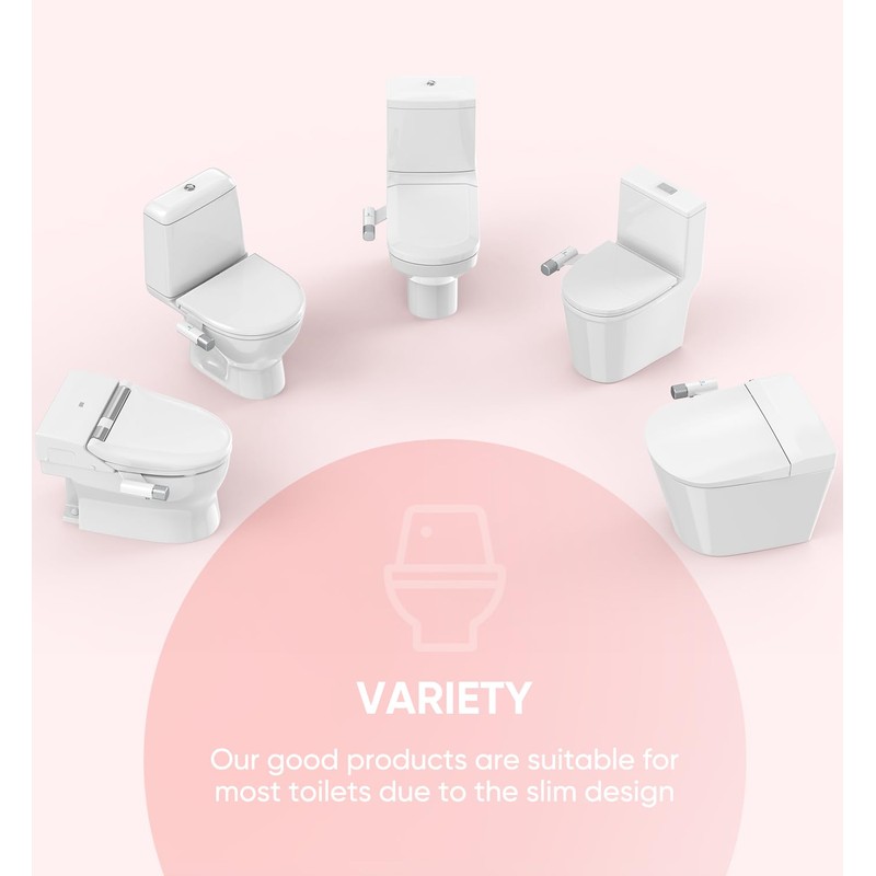 Bidet Attachment for Toilet Seat, Adjustable Fresh Cold Water Pressure