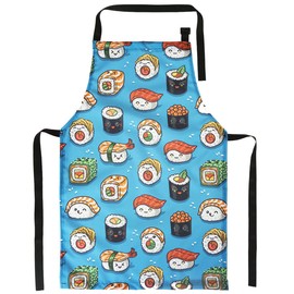 Ferocity Children's Apron Art Apron Cooking Apron with Fairy Tale Motif Sushi [074], Sushi