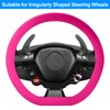 Spurtar Hot Pink Car Steering Wheel Cover Women, Hot Pink