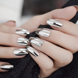 Gadcrystal Chrome Nails Powder,6Colors Aurora Nail Powder Mirror Luster Charm Effect Chrome Nail Powder Kit,fairy chrome powder nails,chrome powder for gel nails,Chrome Powder for Acrylic Nails