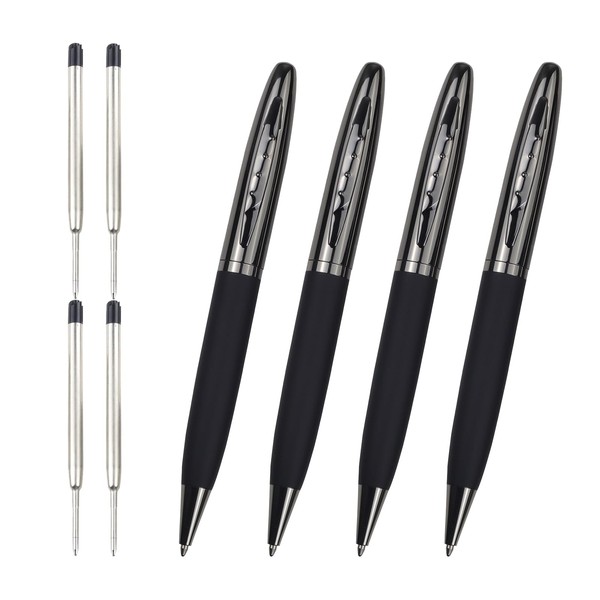4PCS Ballpoint Pens for Smooth Writing, Medium Point Ball Pen
