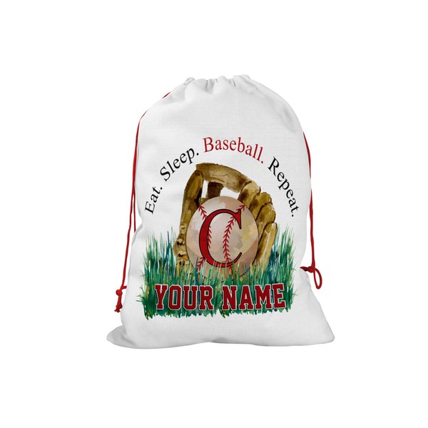 Bleu Reign Personalized Santa Sack Christmas Birthday Gift Wrap Bag