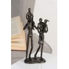 Casablanca Family Design Sculpture Made of Iron Burnished Height 22