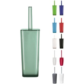 KW Enclosed Toilet Brush and Holder (Maldives Green)