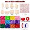 Aneco 24 Sets Back to School Beads Necklace Making Kit