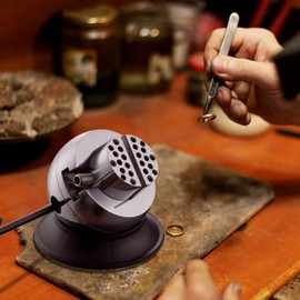 DZQ Ball Vise 3" Engraving Setting Tool 360°Rotation Professional Ball Vise 36PCS Attachment Jewelry Engraving Block Tools Standard Block (Black)