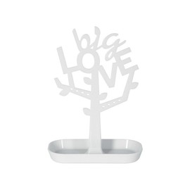 Spirella 10.18155 White Jewellery Tree Bathroom Accessory, Plastic, white, 35 x 25 cm
