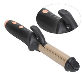 Varita para Rizar el Cabello, Rizador de Temperatura Ajustable, Esmalte de Cerámica para Rizos