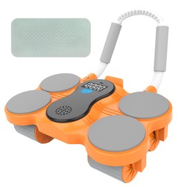 5-Wheel Ab Roller Pro: workout equipment ab roller, ab machine, ab roller wheel, ab wheel rollers with Smart Timer & Elbow Support