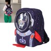 Kids Backpack Cartoon Spaceman Style Anti Lost Rope Large Capacity