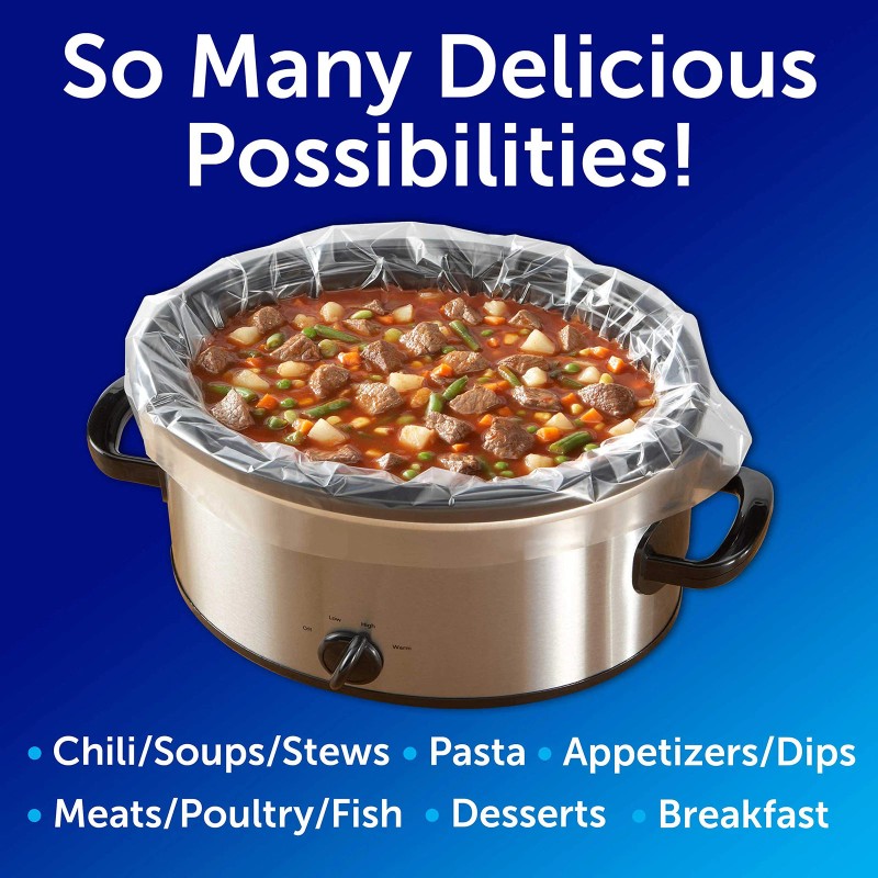 Reynolds Kitchens Slow Cooker Liners 4 Count BPA Free Easy