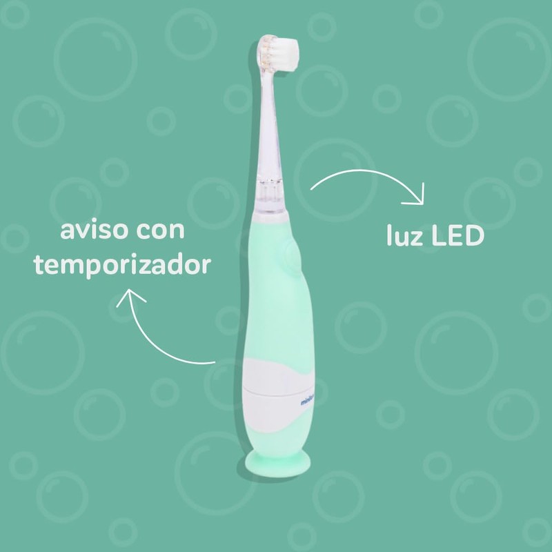 Miniland - Spazzolino Elettrico per Bambini con Luce LED e
