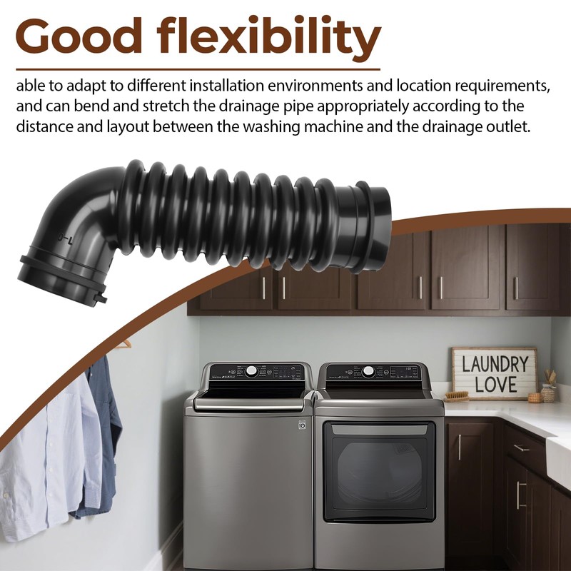 AEM75152901 Washer Drain Hose Compatible with LG Front Loading Washers