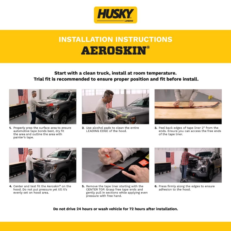 Husky Liners Aeroskin Hood Protector | Fits 2012-2015 Toyota Tacoma