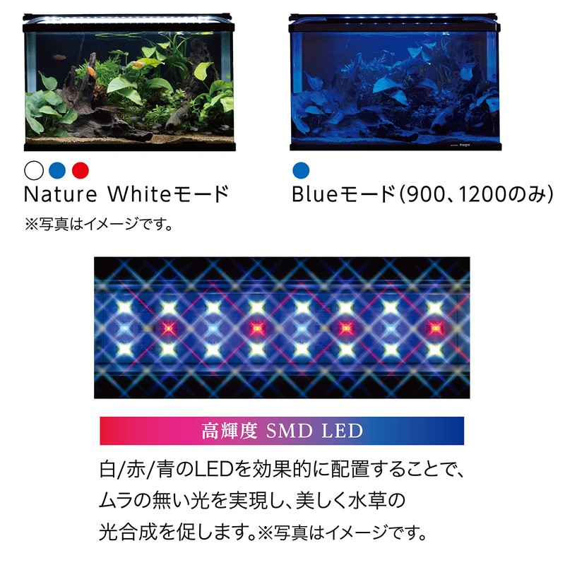 Kotobuki Kotobuki Fish Tank Flat LED SS3042 Silver