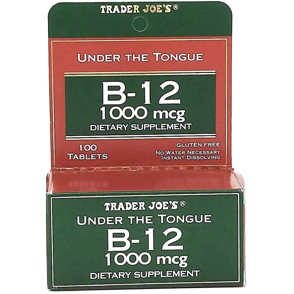 Trader Joe's Under The Tongue B-12 1000 mcg Dietary Supplement,