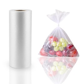 PAPRMA 14" x 20" Plastic Produce Bags 1 Roll, Food Storage Clear Plastic Bags for Kitchen & Home - 350 Bags Per Roll