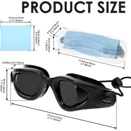 4 Gafas Protectoras para Camas de Bronceado, Gafas de protección Ocular para luz LED (Negro)