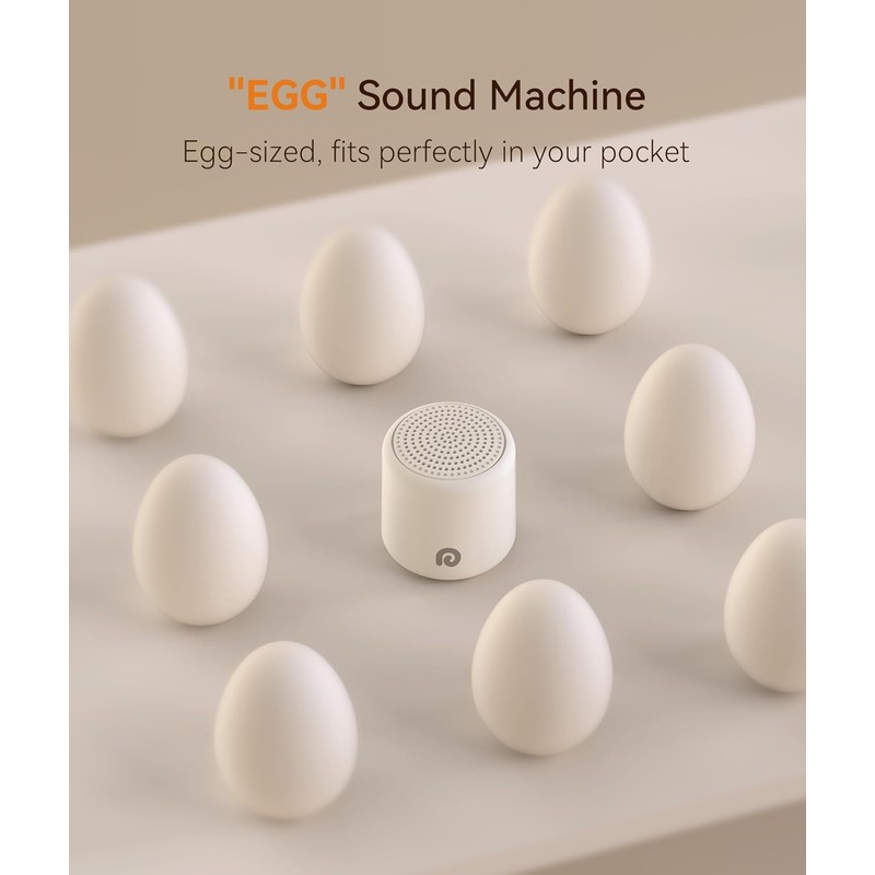 Dreamegg Portable White Noise Machine - Travel Sound Machine for