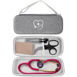 ProCase Stethoscope Case Storage Pouch Bag Shockproof Hard EVA Cover Carrying Case with Mesh Pocket for Small Items Compatible Models: Littmann Cardiology III, Classic III, Classic II, Lightweight II