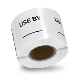 300 Use by Labels, 1.5 inch, Circle Dot Use by Date Stickers for Food Expiration Day/Food Rotation/Food Service/Shelf Life/Food Safety - 1 Roll of Food Prep Labels