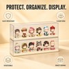 Clear Stackable Doll Display Case, Dustproof Plastic Storage Box for