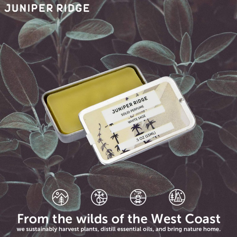 Juniper Ridge White Sage Solid Perfume | Wild-Harvested Essential Oil