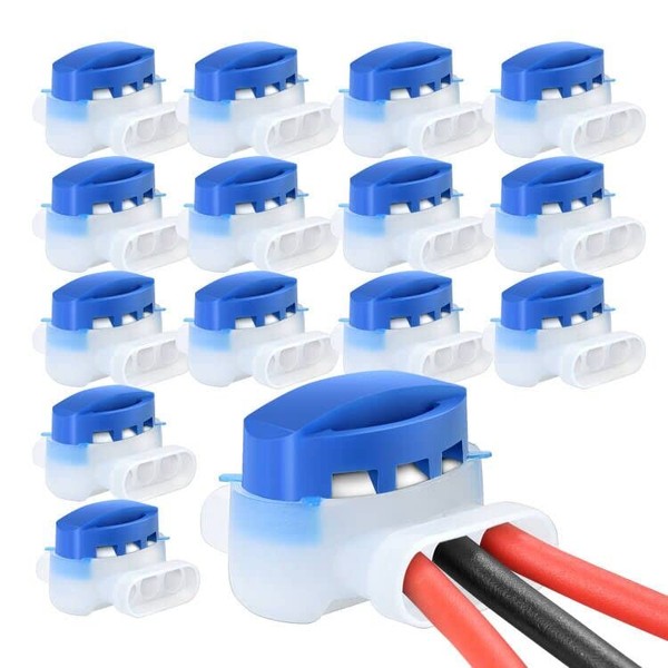 VABNEER 20Pcs Cable Connector with Gel-Filled, 3 Wire Connectors, Electrical 314-Box Connectors for Automower Outdoor Garden