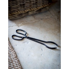 Garden Trading Coal Tongs Crafted in Cast Iron | H37 X D11cm